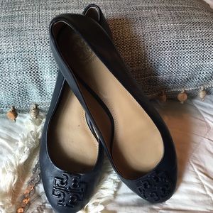 Navy Tory Burch flat